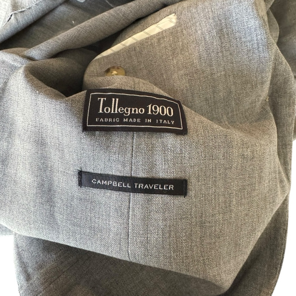 J.Crew - NWT Campbell Traveler Blazer Gray Italian Wool Sz 8 - Picture 7 of 8